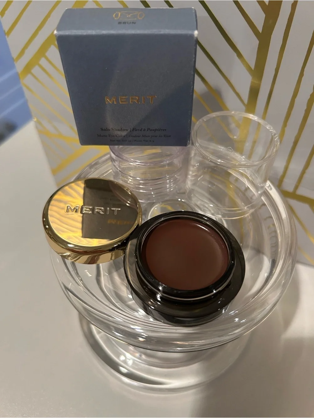 ✨ MERIT Solo Shadow | Brun | Full Size | New in Box